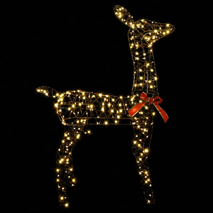vidaXL 3D Christmas Reindeer LOVIISA 285 LEDs Warm White