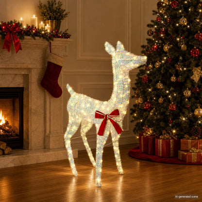 vidaXL 3D Christmas Reindeer LOVIISA 110 LEDs Warm White
