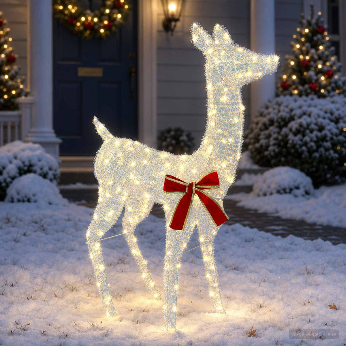 vidaXL 3D Christmas Reindeer LOVIISA 110 LEDs Warm White