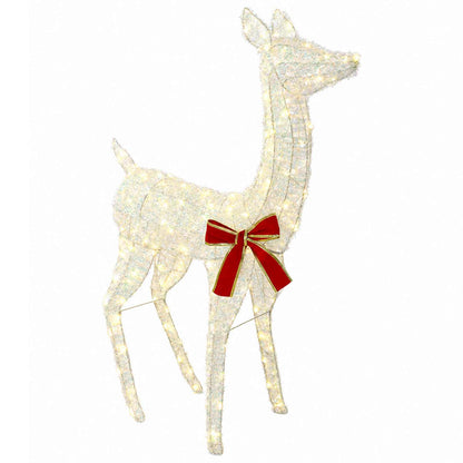 vidaXL 3D Christmas Reindeer LOVIISA 110 LEDs Warm White