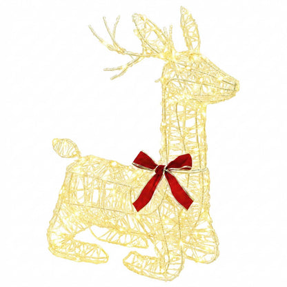 vidaXL 3D Christmas Reindeer LOVIISA 140 LEDs Warm White