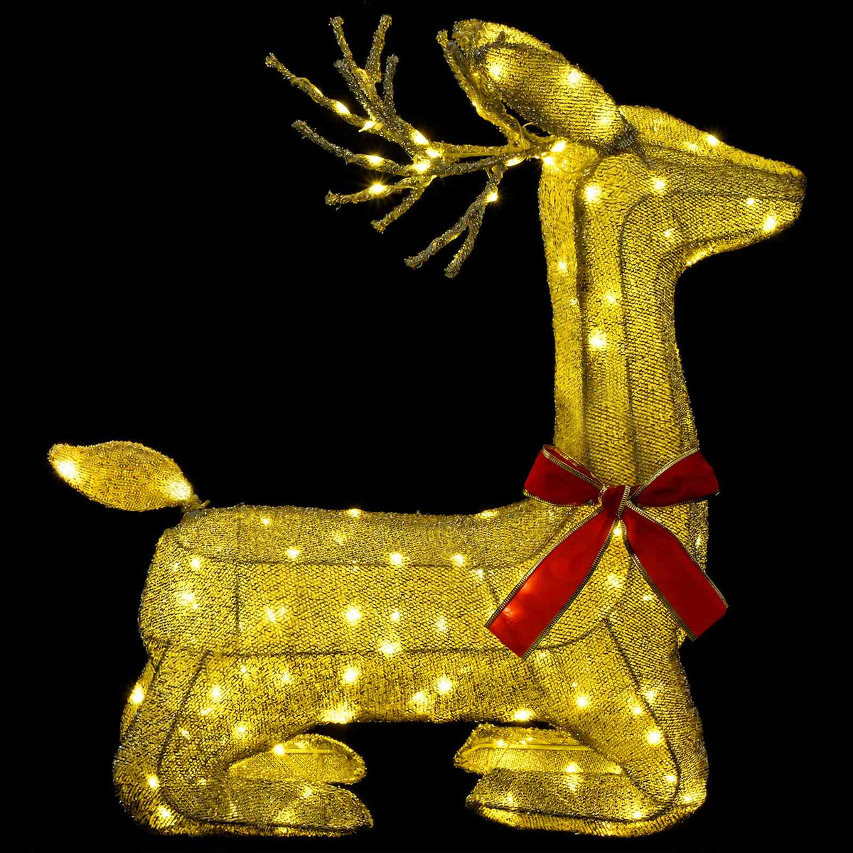 vidaXL 3D Christmas Reindeer LOVIISA 140 LEDs Warm White