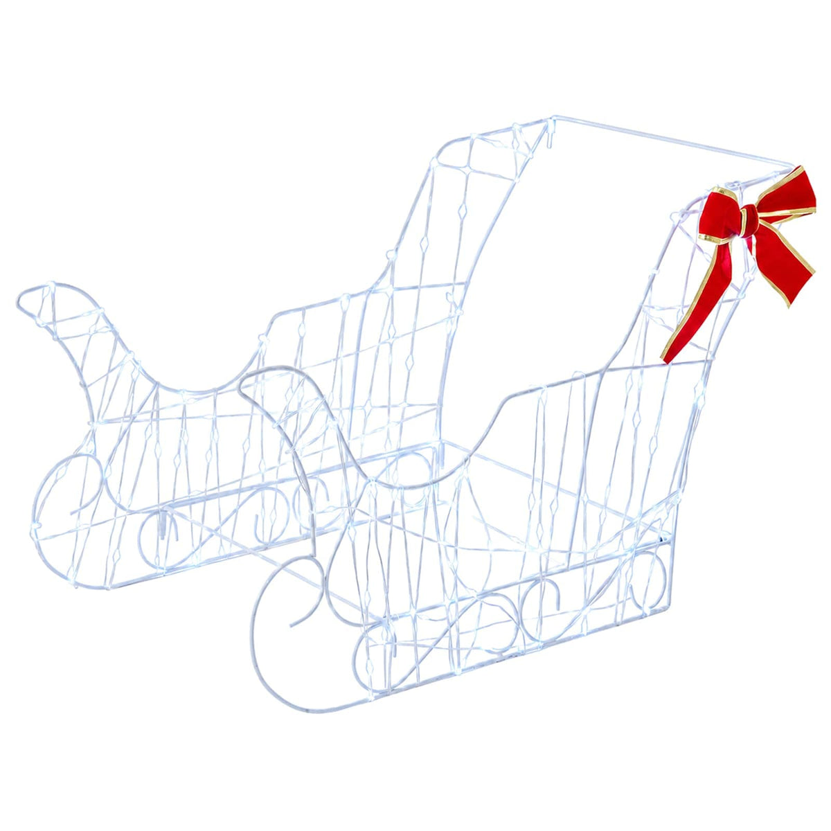 vidaXL 3D Christmas Reindeer with Sleigh LOVIISA 3 pcs 400 LEDs
