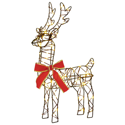 vidaXL 3D Christmas Reindeer LOVIISA 2 pcs 180 LEDs Warm White