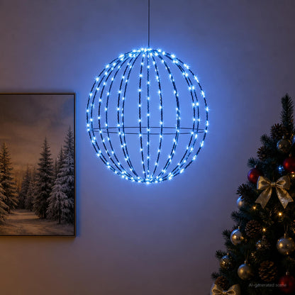 vidaXL Christmas Finial Light 120 LEDs Blue Diameter 40 x 42 cm