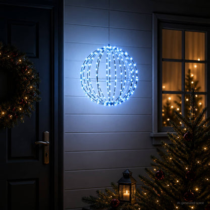 vidaXL Christmas Finial Light 120 LEDs Blue Diameter 40 x 42 cm