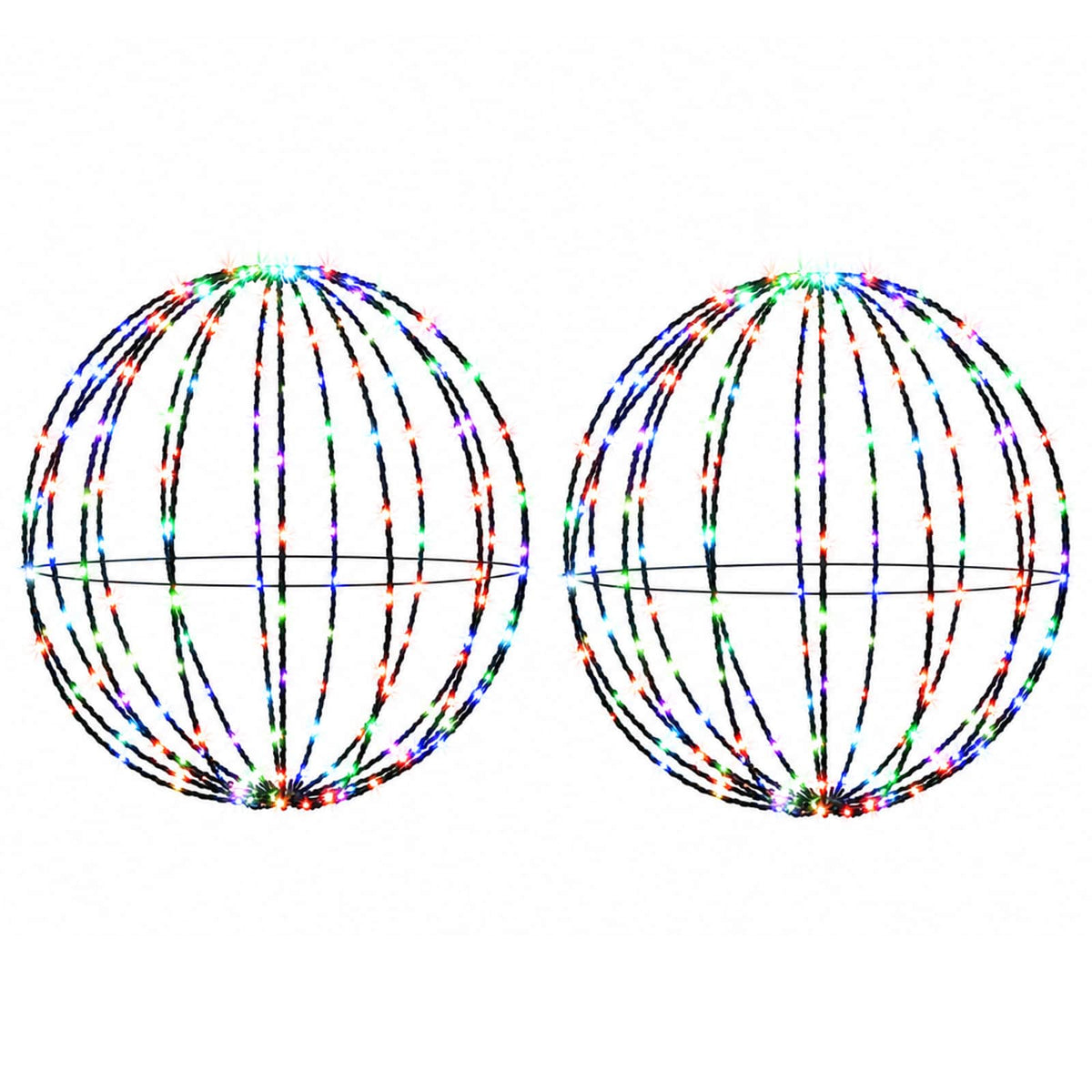 vidaXL Christmas Finial Light 2 pcs 240 LEDs Multicolour
