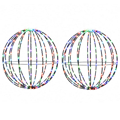 vidaXL Christmas Finial Light 2 pcs 240 LEDs Multicolour