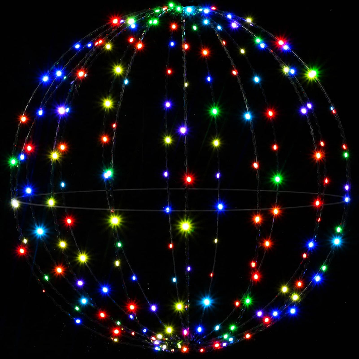 vidaXL Christmas Finial Light 2 pcs 192 LEDs RGB Diameter 30 x 32 cm