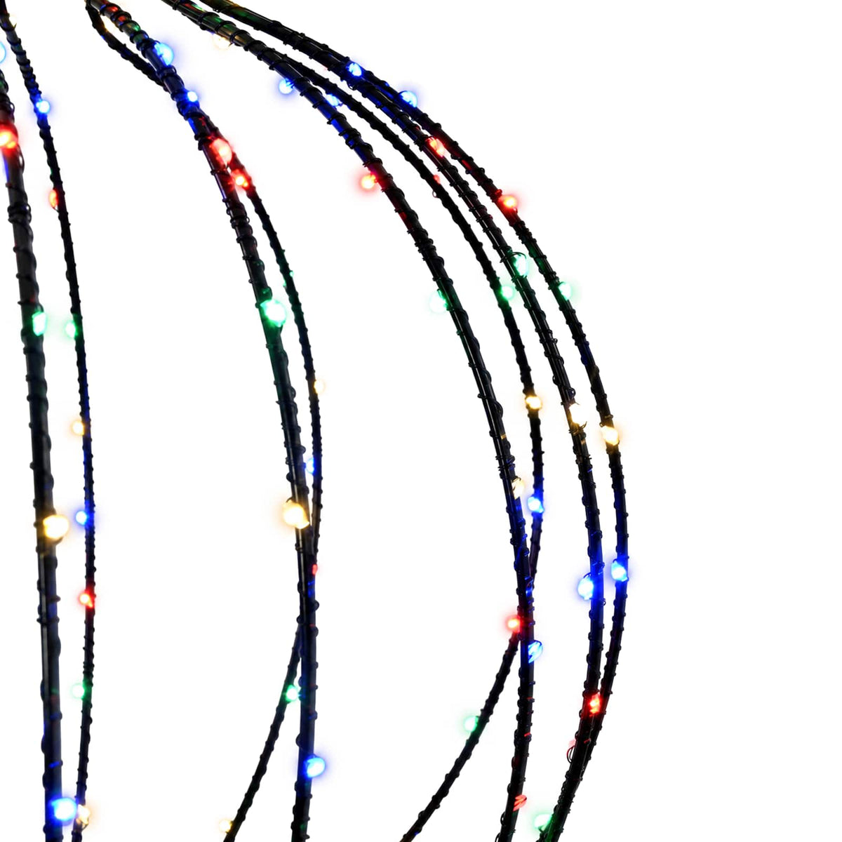 vidaXL Christmas Finial Light 2 pcs 640 LEDs Multicolour Ø 40 x 75 cm