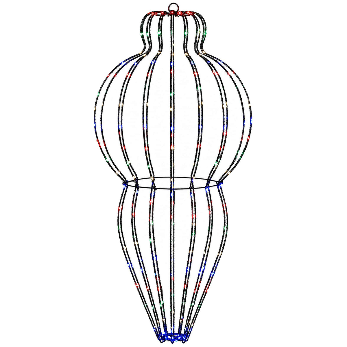 vidaXL Christmas Finial Light 2 pcs 640 LEDs Multicolour Ø 40 x 75 cm