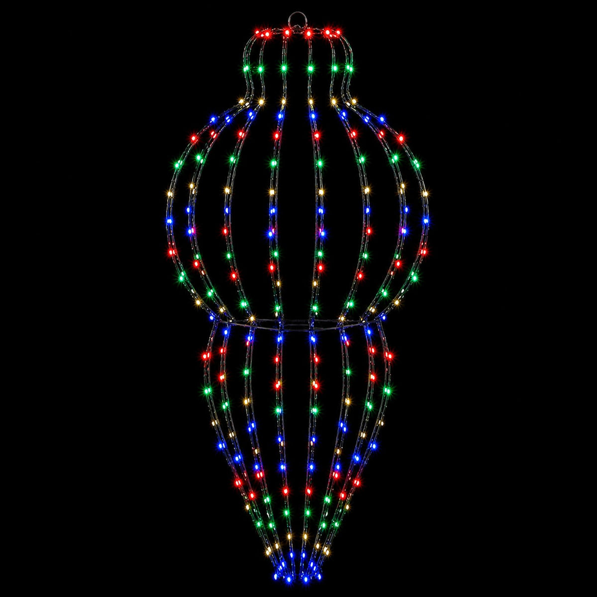 vidaXL Christmas Finial Light 2 pcs 640 LEDs Multicolour Ø 40 x 75 cm