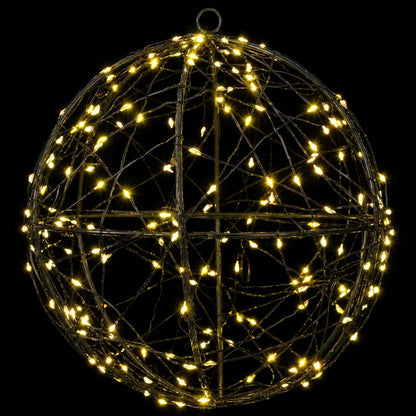 vidaXL Christmas Finial Light 200 LEDs Warm White Diameter 20 x 22 cm