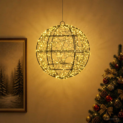 vidaXL Christmas Finial Light 300 LEDs Warm White Diameter 30 x 32 cm