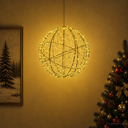 vidaXL Christmas Finial Light 750 LEDs Warm White Diameter 50 x 52 cm