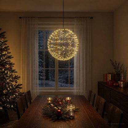 vidaXL Christmas Finial Light 950 LEDs Warm White Diameter 60 x 63 cm