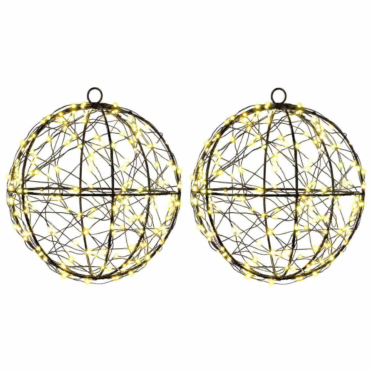 vidaXL Christmas Finial Light 2 pcs 400 LEDs Warm White