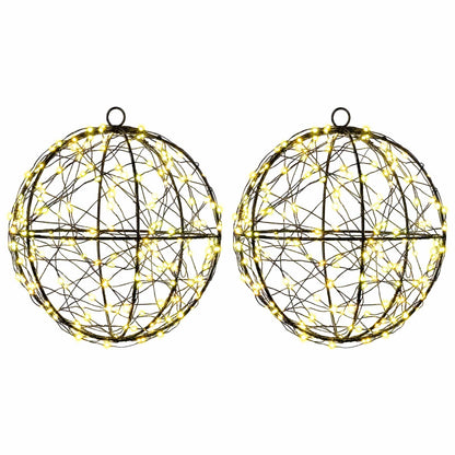 vidaXL Christmas Finial Light 2 pcs 400 LEDs Warm White