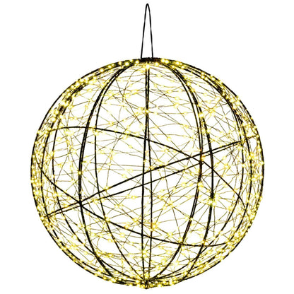 vidaXL Christmas Finial Light 2 pcs 1000 LEDs Warm White Ø 40 x 42 cm