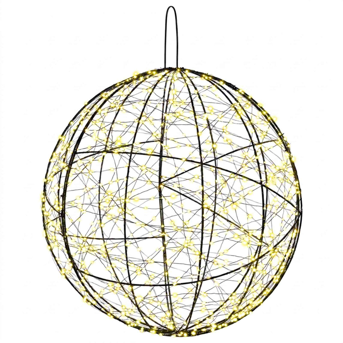 vidaXL Christmas Finial Light 2 pcs 1900 LEDs Warm White Ø 60 x 63 cm