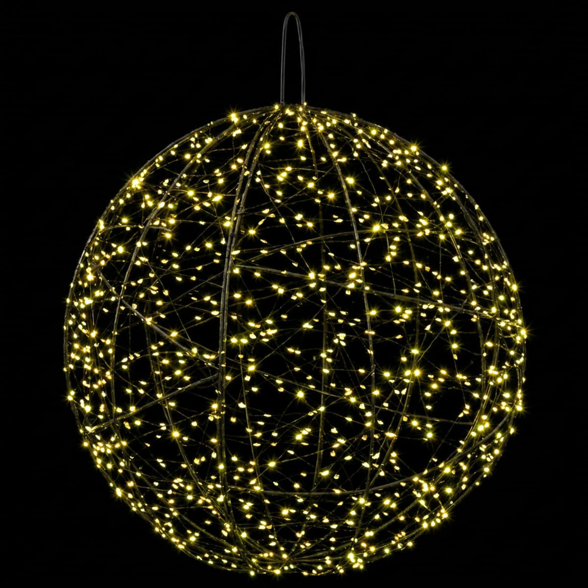 vidaXL Christmas Finial Light 2 pcs 1900 LEDs Warm White Ø 60 x 63 cm