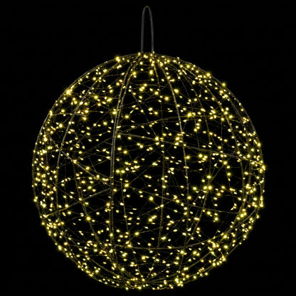 vidaXL Christmas Finial Light 2 pcs 1900 LEDs Warm White Ø 60 x 63 cm