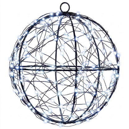 vidaXL Christmas Finial Light 200 LEDs Cold White Diameter 20 x 22 cm