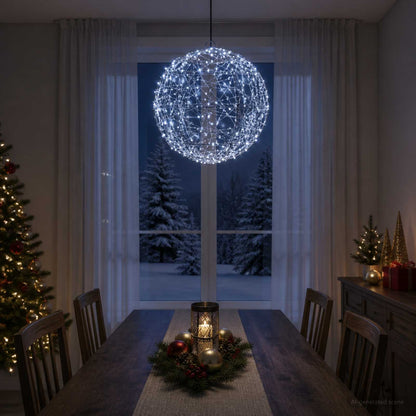 vidaXL Christmas Finial Light 300 LEDs Cold White Diameter 30 x 32 cm