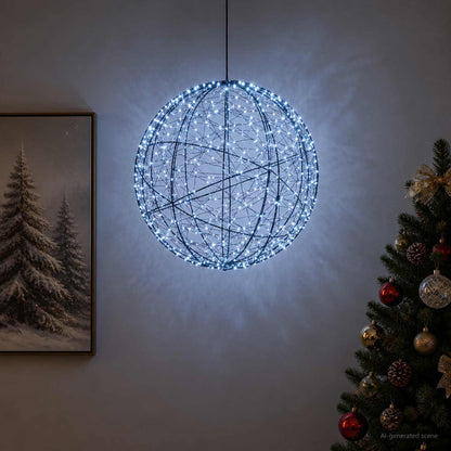 vidaXL Christmas Finial Light 500 LEDs Cold White Diameter 40 x 42 cm