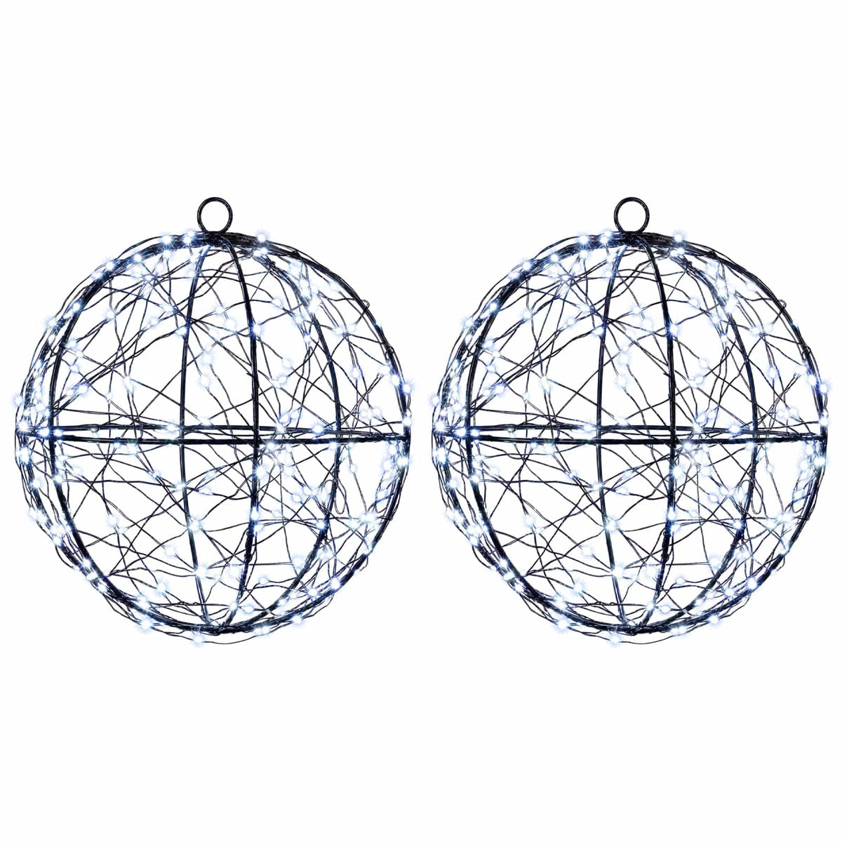 vidaXL Christmas Finial Light 2 pcs 400 LEDs Cold White