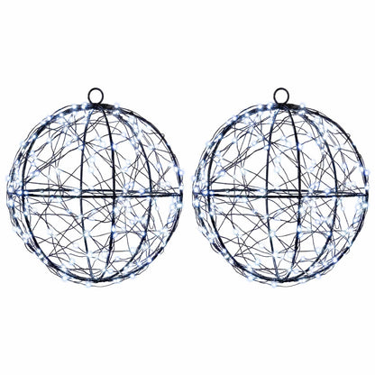 vidaXL Christmas Finial Light 2 pcs 400 LEDs Cold White