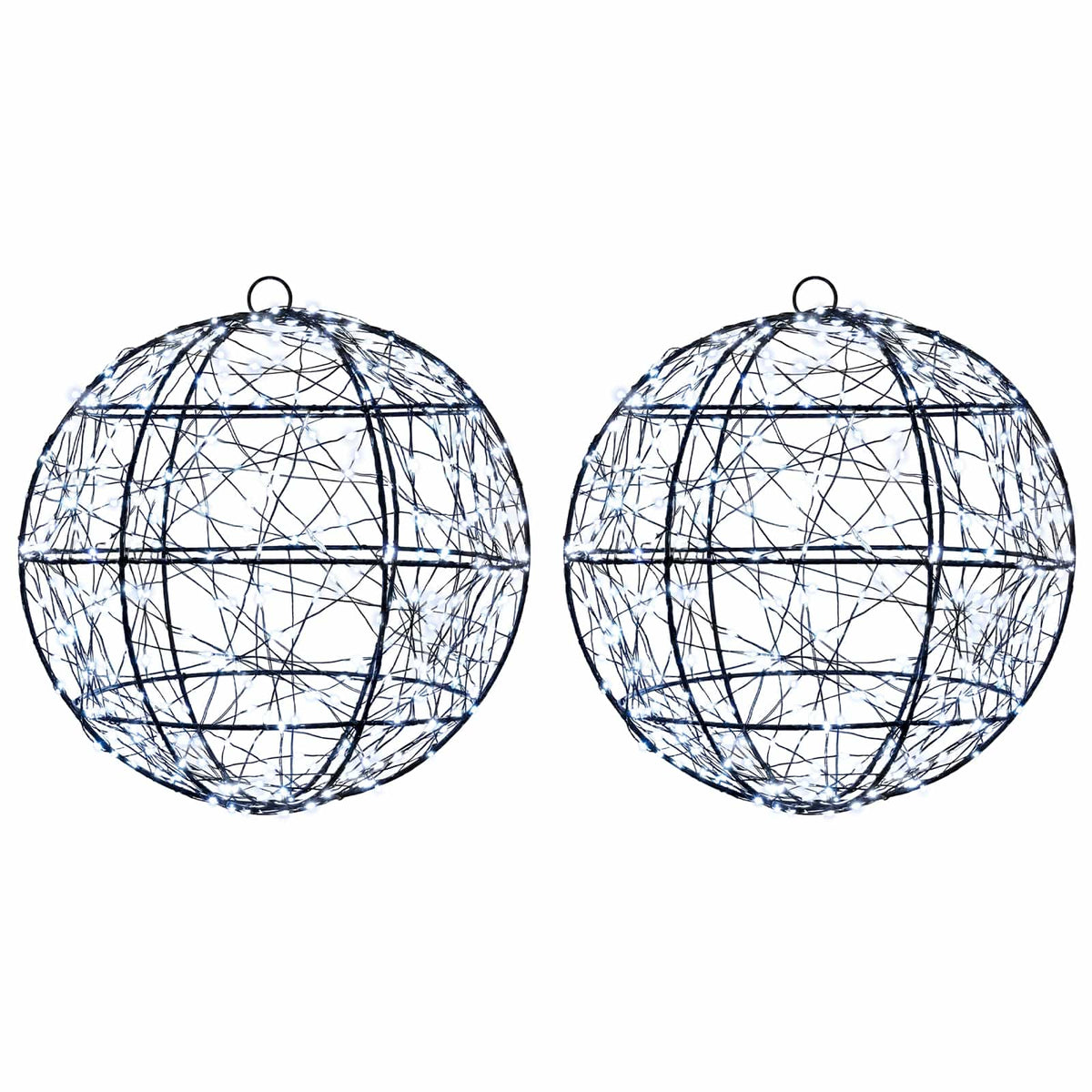 vidaXL Christmas Finial Light 2 pcs 600 LEDs Cold White