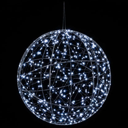 vidaXL Christmas Finial Light 2 pcs 1000 LEDs Cold White Ø 40 x 42 cm