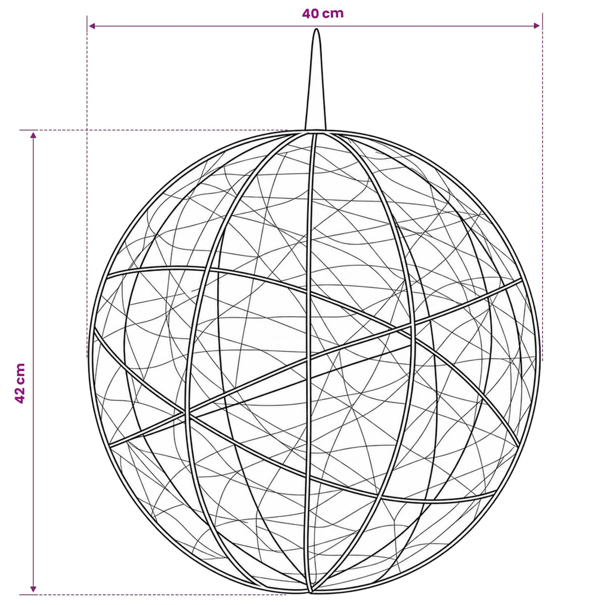 vidaXL Christmas Finial Light 2 pcs 1000 LEDs Cold White Ø 40 x 42 cm