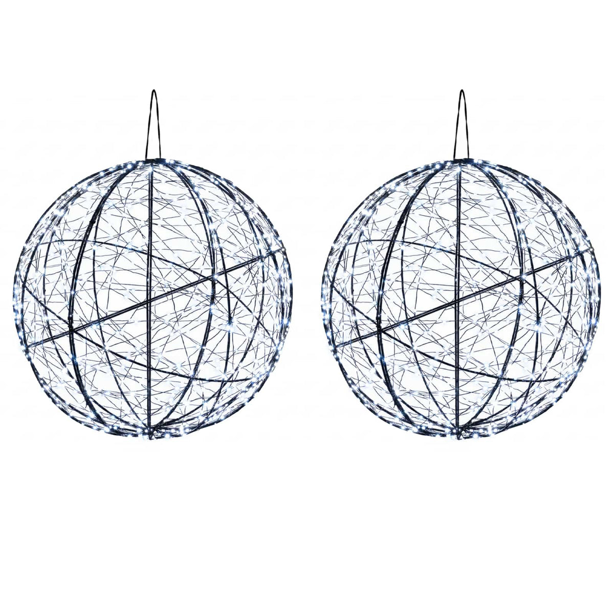 vidaXL Christmas Finial Light 2 pcs 1500 LEDs Cold White