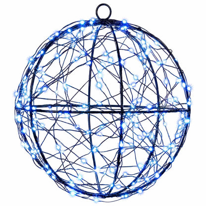 vidaXL Christmas Finial Light 200 LEDs Blue Diameter 20 x 22 cm