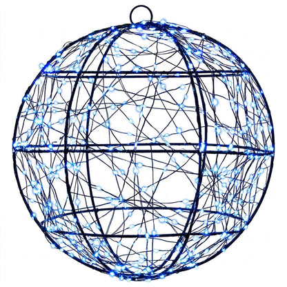 vidaXL Christmas Finial Light 300 LEDs Blue Diameter 30 x 32 cm