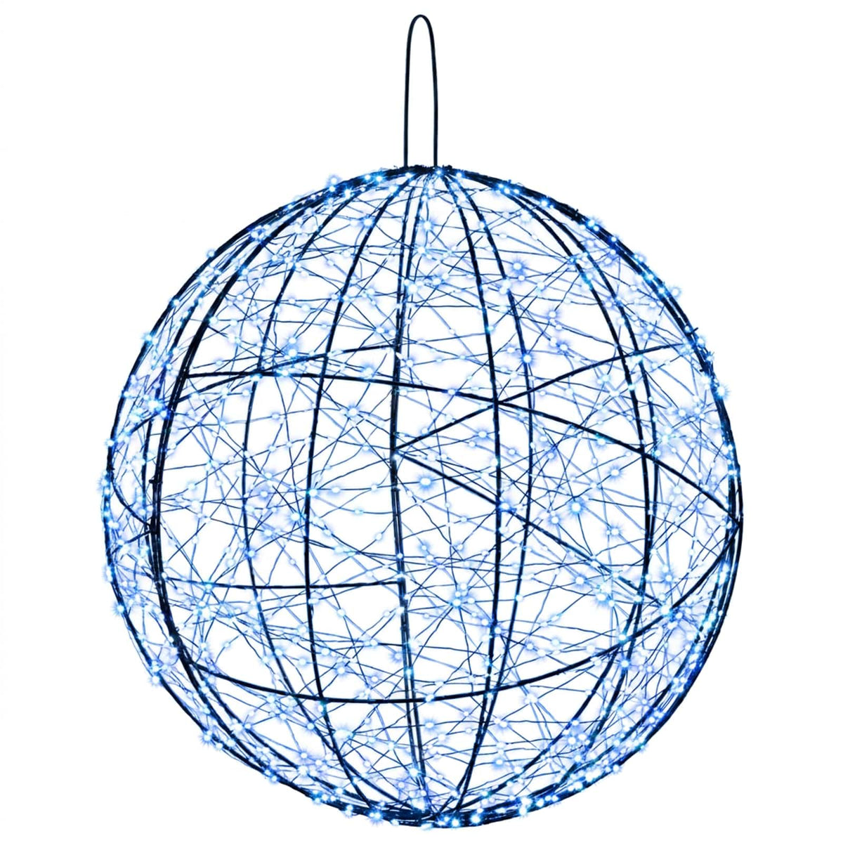vidaXL Christmas Finial Light 950 LEDs Blue Diameter 60 x 63 cm