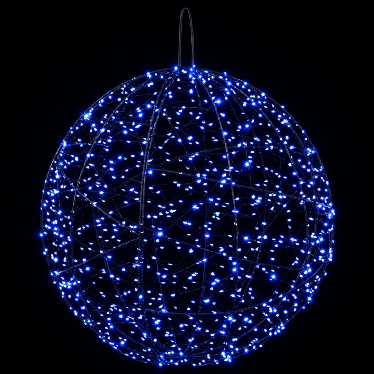vidaXL Christmas Finial Light 950 LEDs Blue Diameter 60 x 63 cm