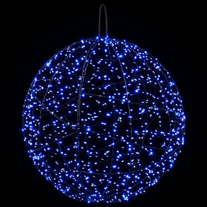 vidaXL Christmas Finial Light 950 LEDs Blue Diameter 60 x 63 cm