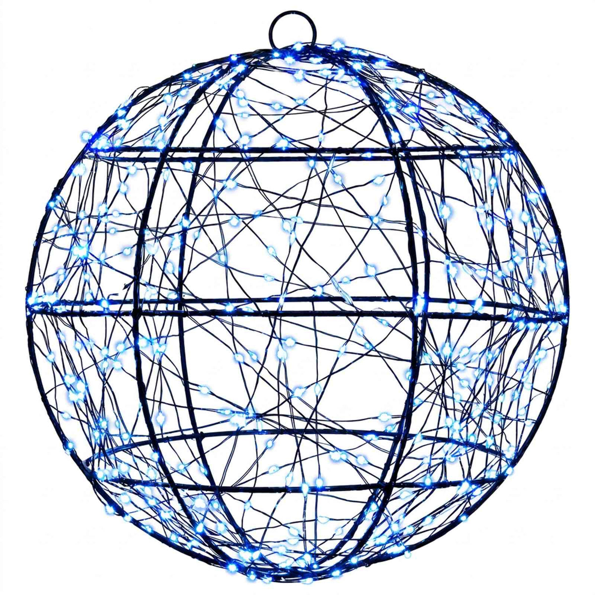vidaXL Christmas Finial Light 2 pcs 600 LEDs Blue Diameter 30 x 32 cm
