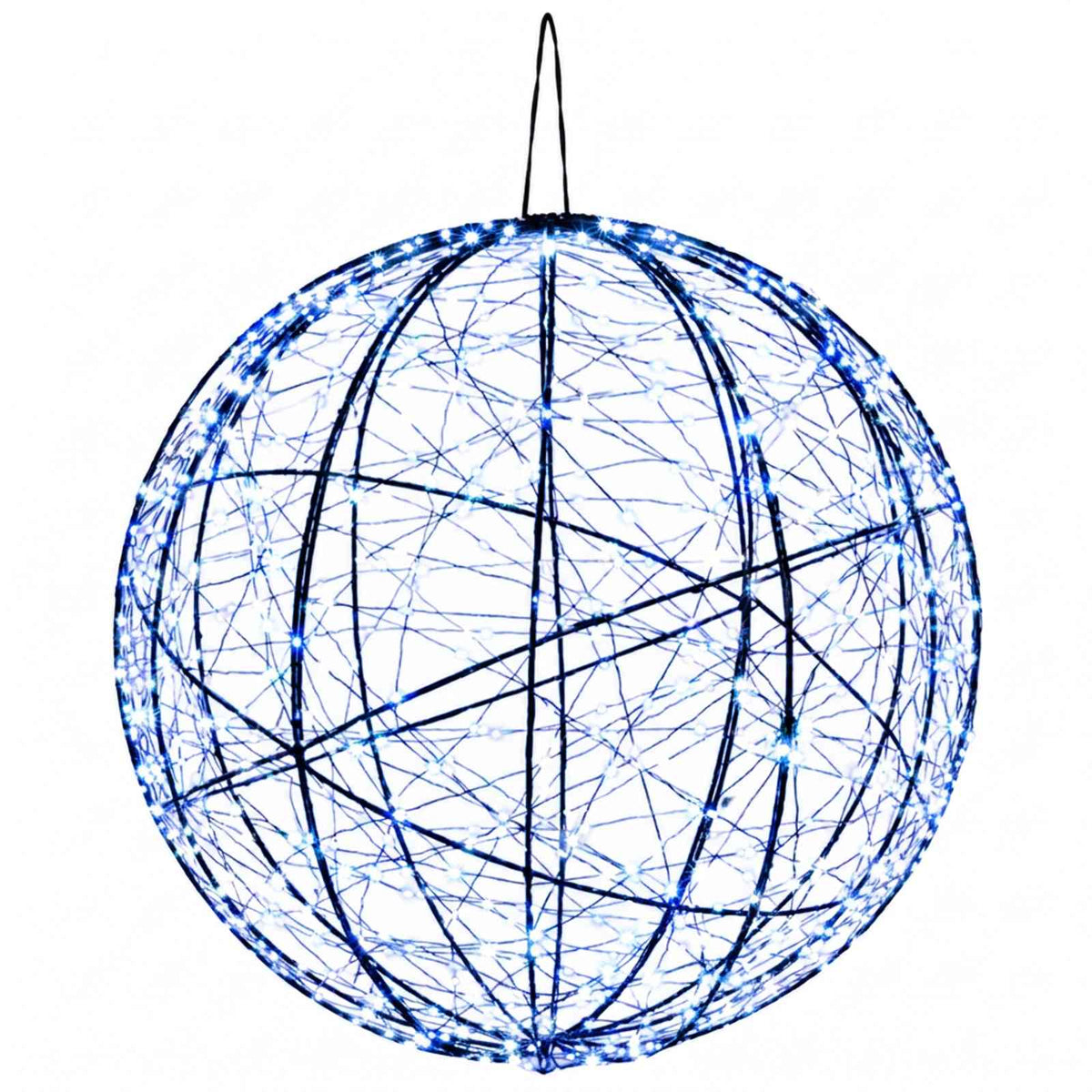 vidaXL Christmas Finial Light 2 pcs 1000 LEDs Blue Diameter 40 x 42 cm