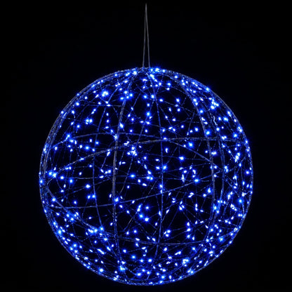 vidaXL Christmas Finial Light 2 pcs 1000 LEDs Blue Diameter 40 x 42 cm