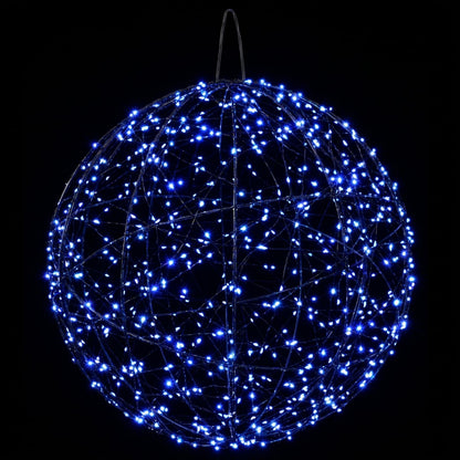 vidaXL Christmas Finial Light 2 pcs 1500 LEDs Blue Diameter 50 x 52 cm