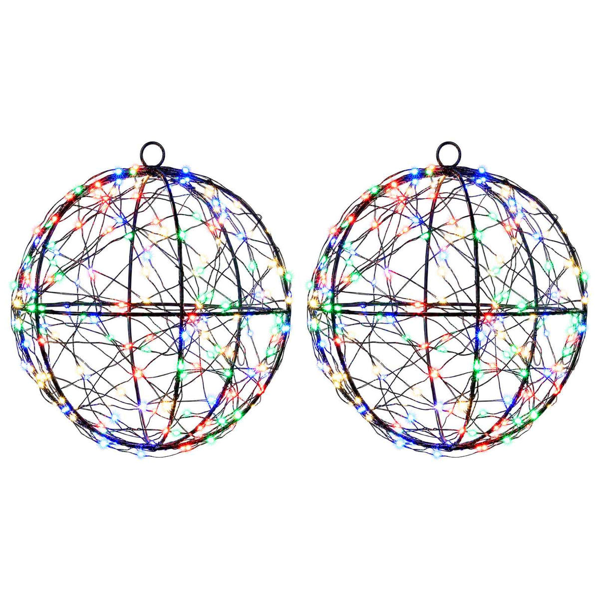 vidaXL Christmas Finial Light 2 pcs 400 LEDs Multicolour