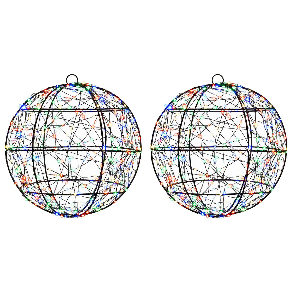 vidaXL Christmas Finial Light 2 pcs 600 LEDs Multicolour