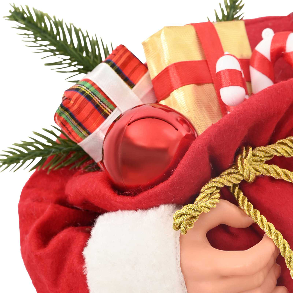 vidaXL Santa Claus Figure Red 30 cm Polyester