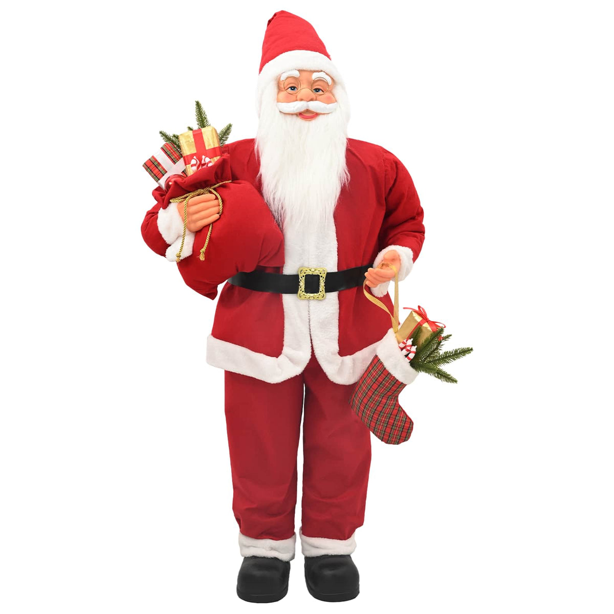 vidaXL Santa Claus Figure Red 180 cm Polyester