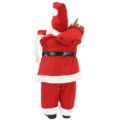 vidaXL Santa Claus Figure Red 30 cm Polyester