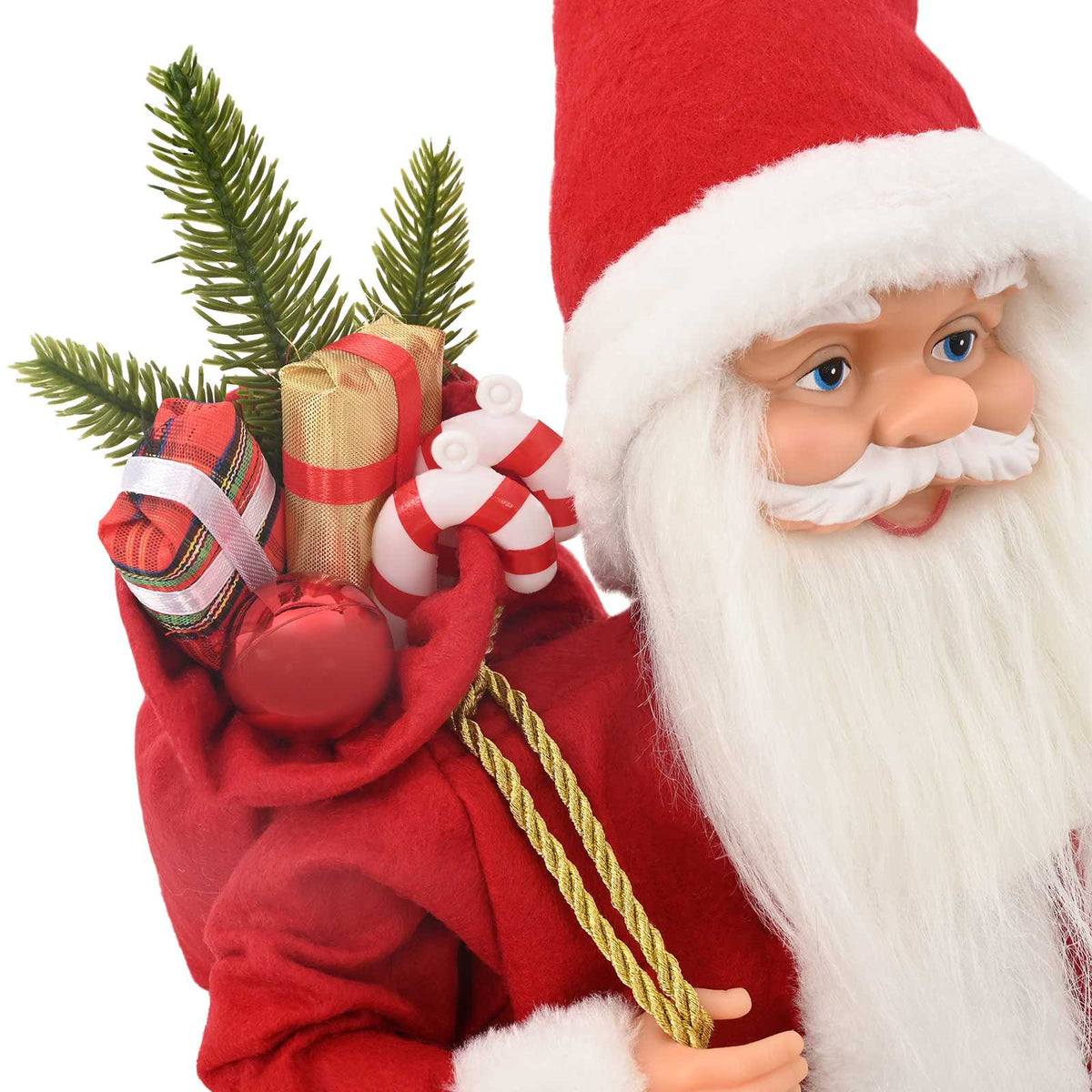 vidaXL Santa Claus Figure Red 46 cm Polyester